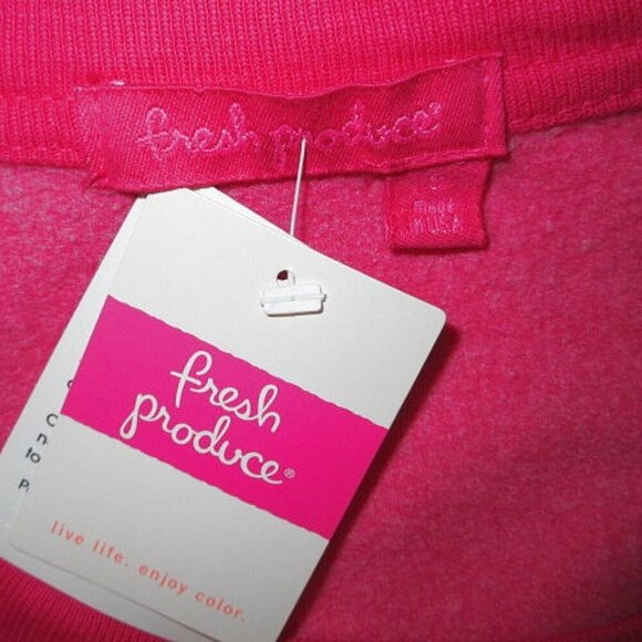 Fresh Produce Easy Sweatshirt Size S Soft Fleece Beaded Peace Dove Tunic NWT - Picture 4 of 10